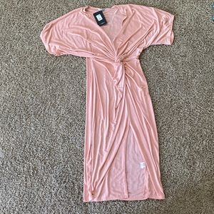 Pink FashionNova Full Grown Knot Dress